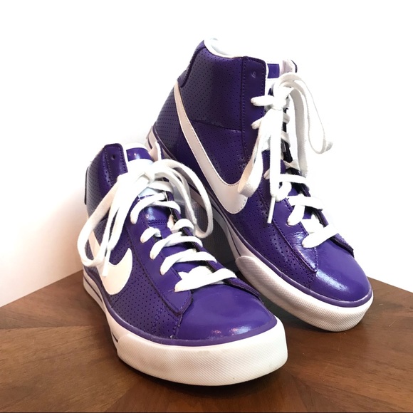 nike high top purple